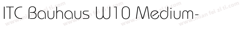 ITC Bauhaus W10 Medium字体转换
